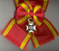 Foto: Banda de la Gran Cruz Laureada de San Fernando.