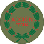 Foto: Distintivo de la Laureada Colectiva, bordado en el antebrazo de la manga izquierda del uniforme.