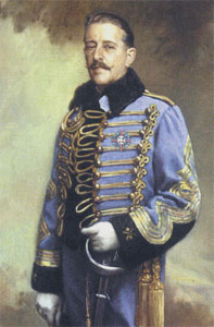Foto: Teniente Coronel D. José Cavalcanti, Jefe del Regimiento de Cazadores de Alfonso XII. Laureada individual por la carga de Taxdir.