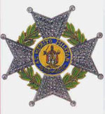 Foto: Placa Laureada, común a la Cruz de 4ª clase para Generales, y a la Cruz de 5ª clase o Gran Cruz para Generales en Jefe