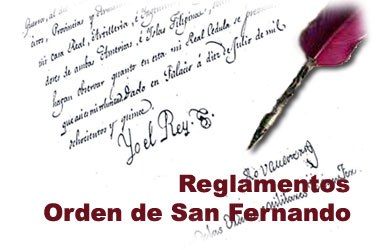 Foto: Reglamentos. Orden de San Fernando