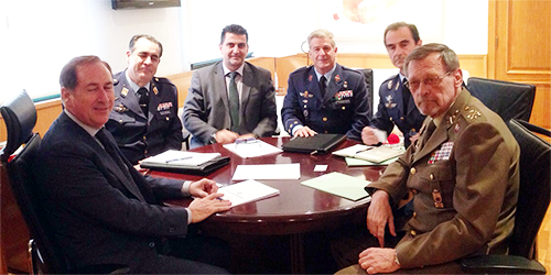 Reunion del Consejero de Administraciones Públicas del Govern Balear con el Director General de Reclutamiento y Enseñanza Militar