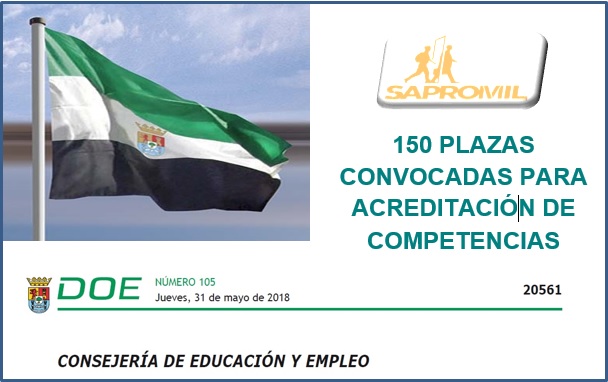 En el Diario Oficial de Extremadura del día 31 de mayo se ha publicado una convocatoria de la Consejería de Educación y Empleo para acreditación de competencias relacionadas con el Mantenimiento de Vehículos y la Vigilancia Privada