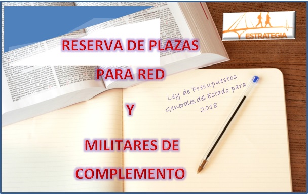 Reserva de plazas para RED y Militares de Complemento