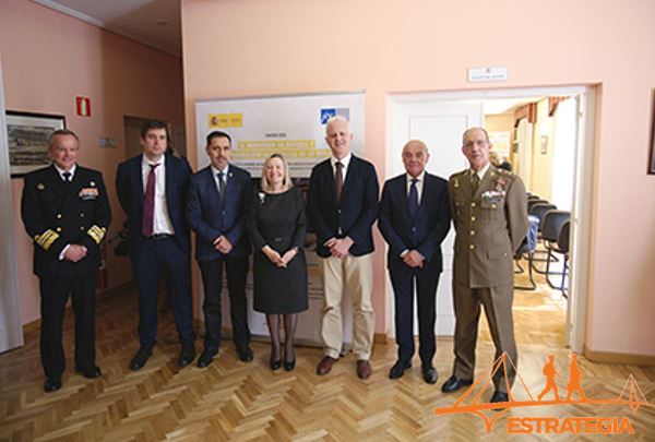 Representantes del Ministerio de Defensa, Cámara de Comercio, Federación de Empresas y del Gobierno local y regional de la Rioja.