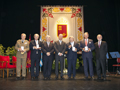 Los galardonados con el presidente de la Comunidad Autónoma de la Región de Murcia, Ramón Luis Valcárcel Siso