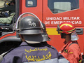 Los militares magrebíes conocen los vehículos que la UME emplea en la lucha contra incendios forestales.