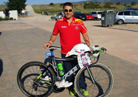El cabo 1º Javier Puntero, de la Unidad de Cuartel General, también se prepara para participar en el Campeonato de Europa de triatlón en la distancia “Iron Man” que se celebrará este mes de agosto en Alemania.