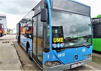 Ayer se hizo la cesión de un nuevo autobús de la EMT a la UME en su centro logístico de Fuencarral