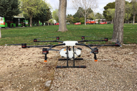 Uno de los drones utilizados en las pruebas