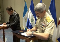 Firma del Acuerdo Técnico con la Conferencia de las Fuerzas Armadas de Centroamérica