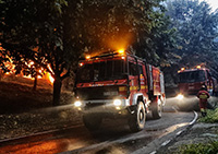 La UME colabora en la extinción de ocho incendios en La Rioja, Galicia y Asturias.