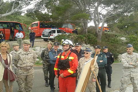 La Comunidad Aut&oacute;noma Islas Baleares y la UME realizan un simulacro de respuesta ante una emergencia por incendio forestal