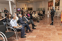 El Segundo Jefe de la UME, general Manuel Gimeno Aranguez, quien les ha dado la bienvenida en la Sala Histórica