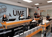 Maria Elena Gómez ha asistido a una presentación de la sobre la UME en el Centro de Operaciones Conjuntas.