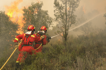 Pr&aacute;cticas de lucha contra incendios forestales en Castilla-La Mancha y Extremadura