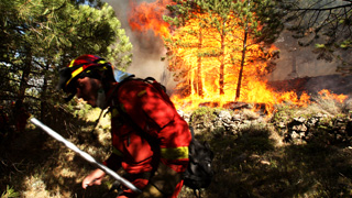 Incendio en Aliaga
