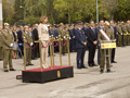 Alocución del General Roldán durante el acto militar