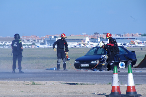 La exposición estática de material del BIEM I fue visitada por un elevado número de visitantes y el dia 30 un equipo de la sección de Sanidad participó en una competición de ambulancias.