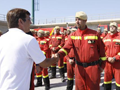 Miembros de la Unidad Militar de Emergencias durante incendio declarado en el municipio de Sant Joan de Labritja