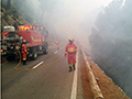 Efectivos del BIEM III en la carretera de Estellencs