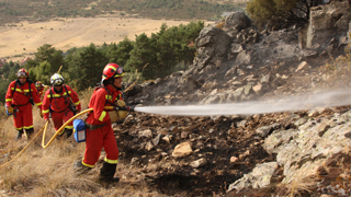 Incendio en Collado Mediano