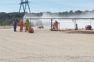 Durante el simulacro se han realizado diferentes prácticas de intervención, reconocimiento y descontaminación