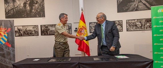 La UME e Iberdrola impulsan su colaboración en formación y simulación virtual para la gestión de emergencias