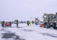 Los efectivos del BIEM I y V actuaron simultáneamente desde el Norte y desde el Sur del tramo colapsado