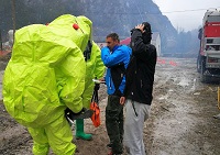El incidente de Canfranc obligó a la descontaminacion de los intervinientes y trabajadores