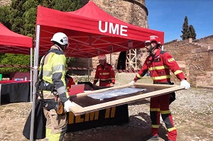 Este ejercicio se enmarca en las actuaciones del “Plan Nacional de Emergencias y Gestión del Riesgo en el Patrimonio Cultural” organizado por la Subdelegación del Gobierno en Granada