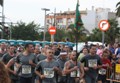 Personal participante de la Compañia de Plana Mayor y Servicios llegando a meta