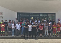 Foto de familia a la finalización de la visita