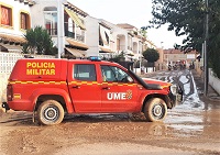 La Policía Militar ha trabajado junto con los dispositivos de seguridad y gestión del tráfico de las FCSE