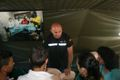La exposición estática de material de la Unidad Militar de Emergencias fue visitada por un elevado número de pacenses