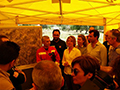 La consellera Nuria Riera con el cte. Barrachina en el PMA