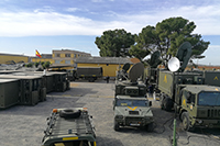 El BTUME desplegó para su ejercicio Beta en La Garrovilla todos los tipos de sistemas de telecomunicaciones de que dispone la UME