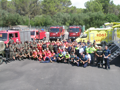 Foto de Grupo clausura del simulacro de LCIF