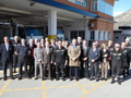 El general Muro con los participantes en las jornadas de seguridad