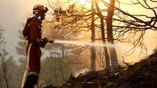 Incendio en Aliaga