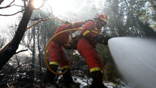 Incendio en Aliaga
