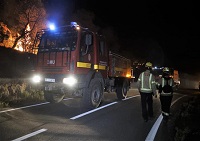 Una de las misiones por la noche fue la de apoyar el empleo de fuego técnico