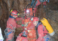 Durante la campaña los equipos de la UME realizaron ejercicios de espeleosocorro