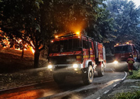 La UME colabora en la extinción de ocho incendios en La Rioja, Galicia y Asturias.