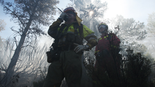 Incendio en Aliaga